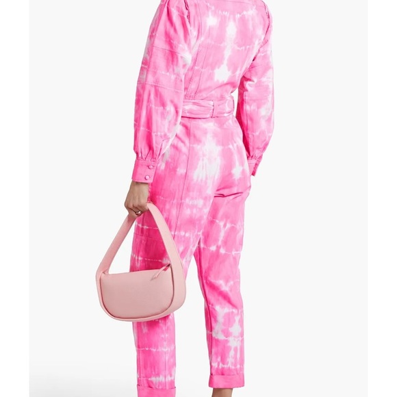 LOVESHACKFANCY
Paca tie-dyed belted denim jumpsuit - Picture 3 of 10